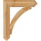 Ekena Millwork Thorton Arts & Crafts Rough Sawn Bracket, Western Red Cedar, 6"W x 32"D x 38"H BKT06X32X38THR03RWR - alternate 2